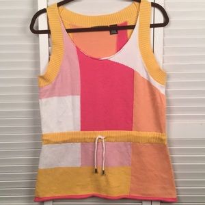 🌻Vintage Boston Design Studio Color Block Cotton SZ L.